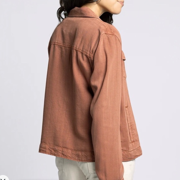 Title: Thread & Supply Jackie Jacket in Rustic Brown L ✨ NWT - Picture 3 of 6